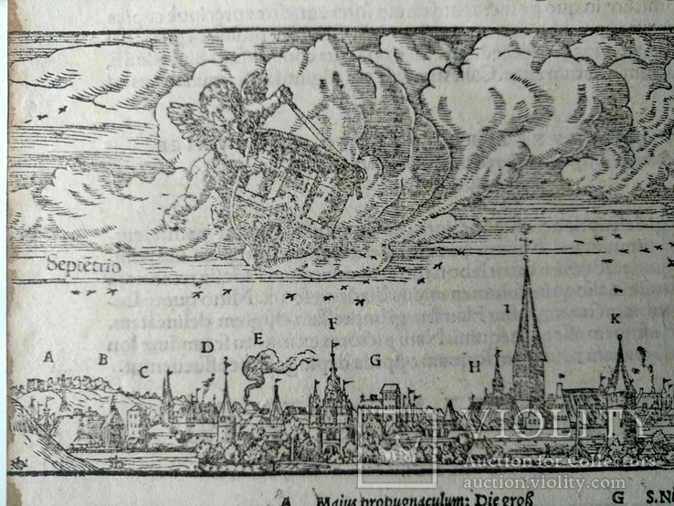 1572 Люнебург Германия, карта (38х32, Верже) СерияАнтик, фото №7