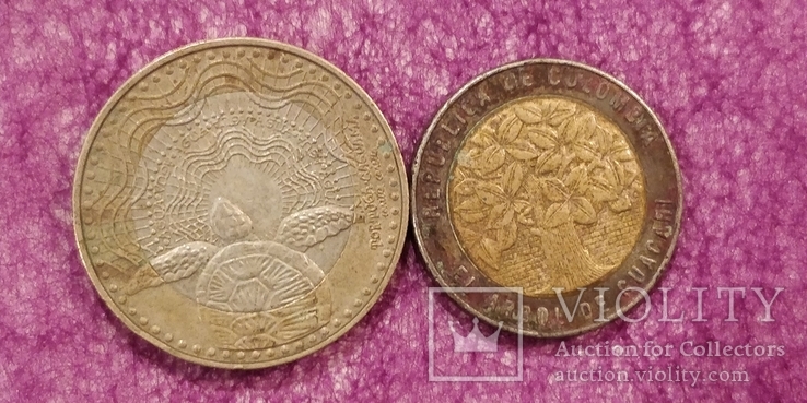 Две монеты Колумбии