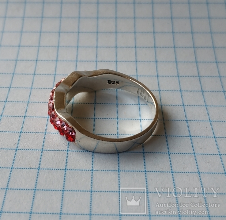 Серебряное кольцо , 925 пр., фото №6