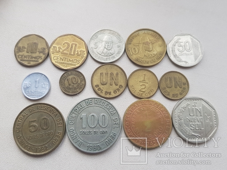 Набор Перу 14 монет.