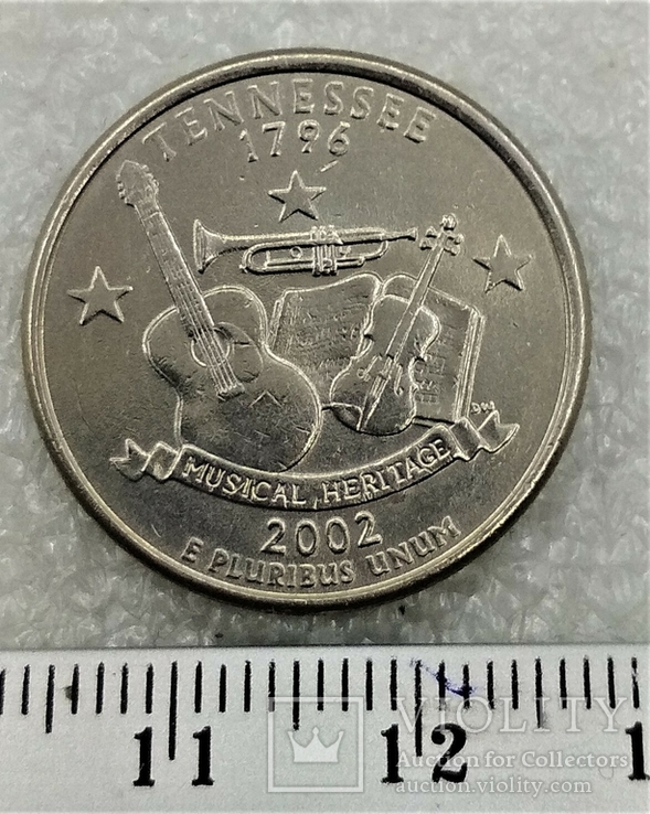 25 Центов США 2002 Теннесси