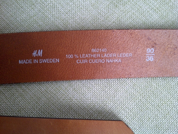Ремень H &amp; M Sweden 90-100 см, photo number 3