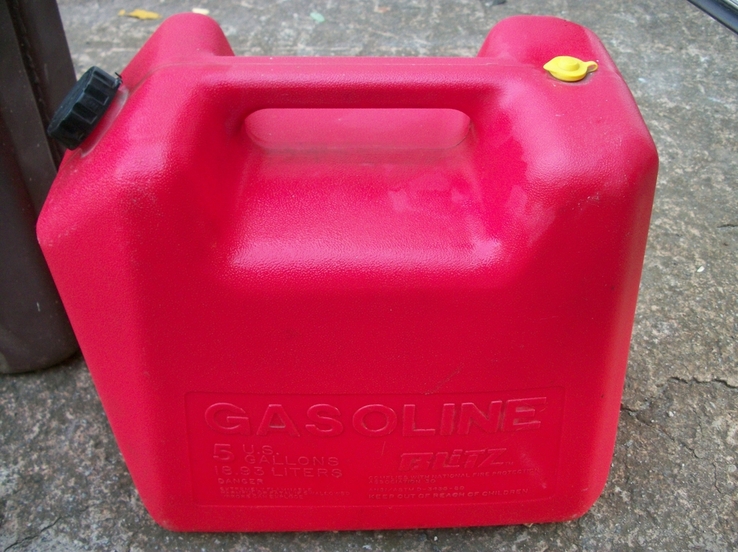 Канистра пластмассовая 20-литров производство сша gazoline, 5-l, фото №4