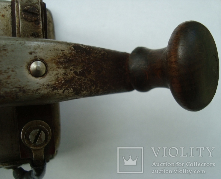 Ключ Морзе,телеграфного аппарата.Деревяная ручка., фото №11