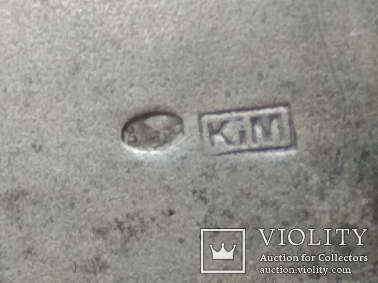 Портсигар серебряный подпись 1942 год, клейма 875 проба, вес 99 грамм, фото №6