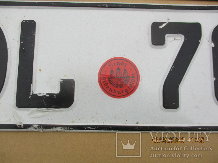 Номера на авто пара алюминий (355гр.), фото №3