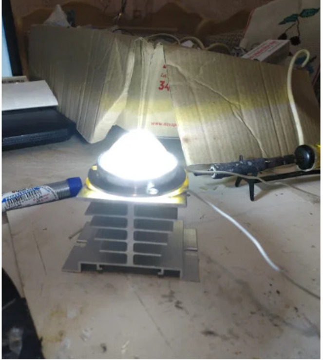 Радиатор для LED светодиод ов до 30w 20вт 20w 15w в прожектор светильник, фото №8