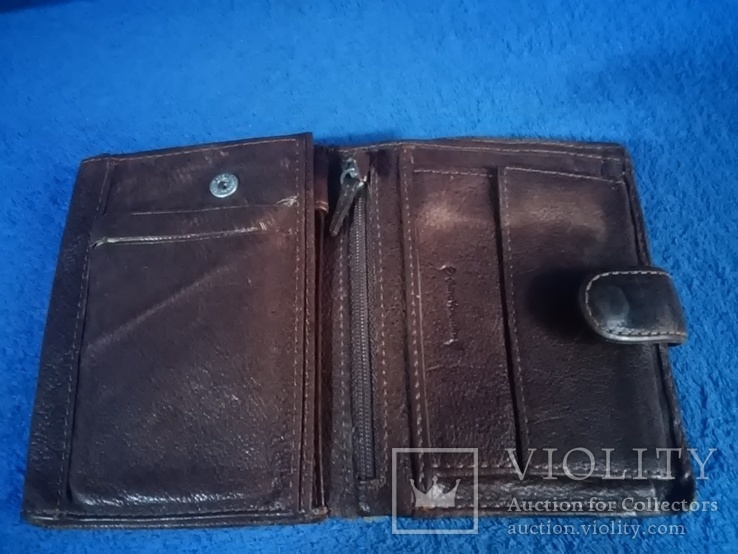 Вместительный бумажник: GinoValentini   натуральная кожа 12,5X10 см, фото №6