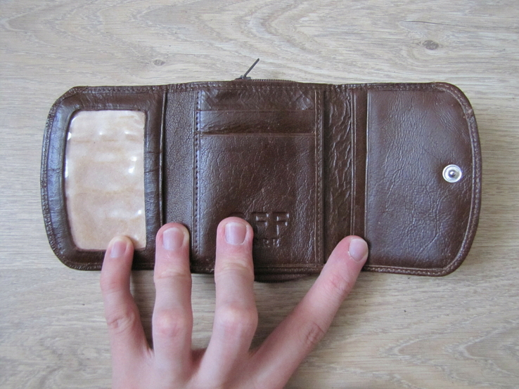 Компактный кожаный кошелек Италия в отличном состоянии, photo number 4