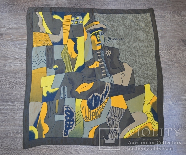 Винтажный шелковый платок- шарф от Picasso ®