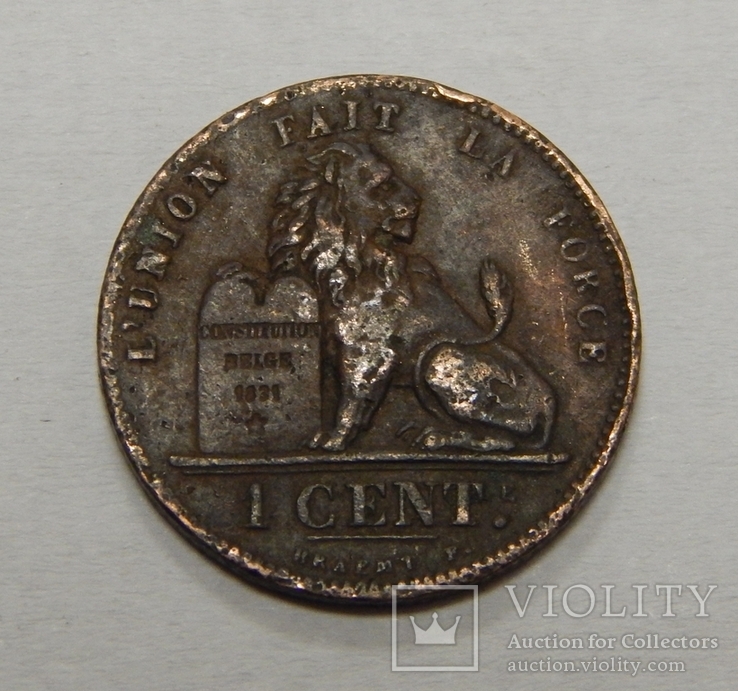 1 цент, 1901 г Бельгия