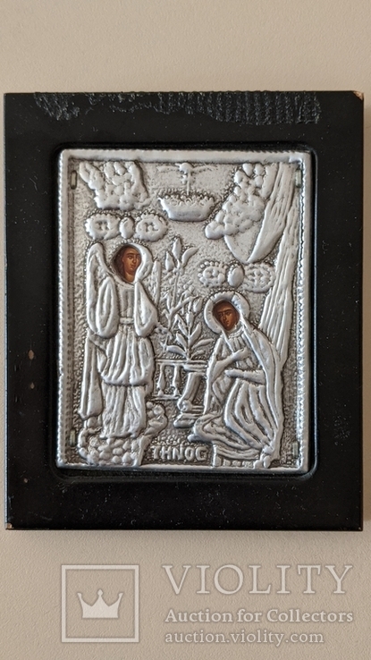 Икона серебро Италия, фото №4