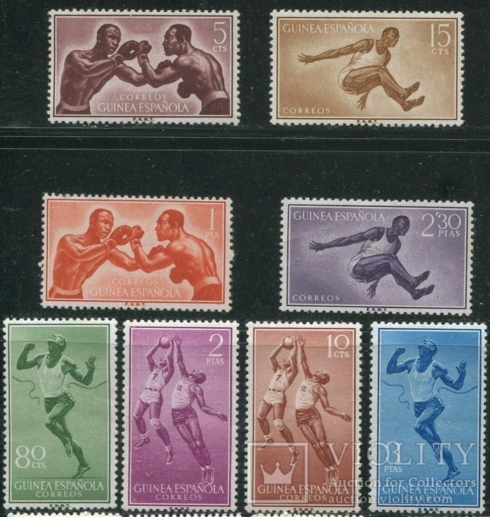 1958 Испания колонии Испанская Гвинея спорт полная серия  MNH **