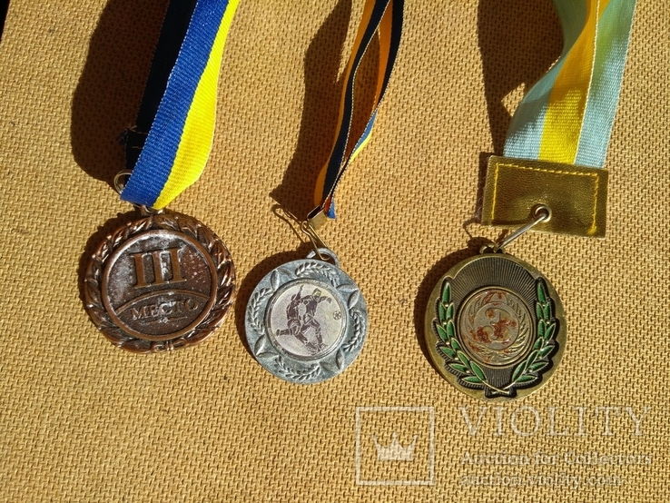 Набор из 3шт. медалей футбол, фото №2