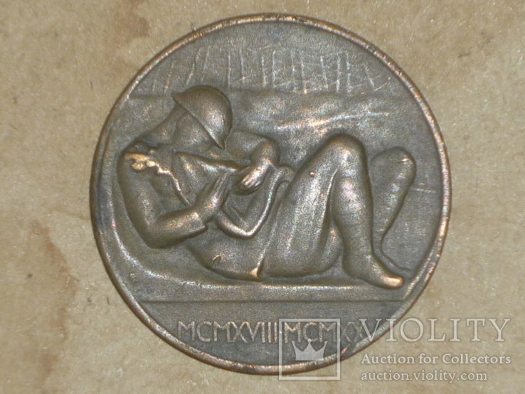 Польша.Настольная медаль " POLEGŁYM CZEŚĆ 1918-1920", фото №3
