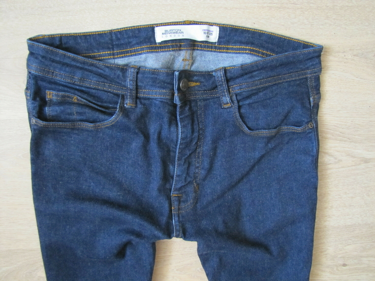 Модные мужские зауженные джинсы Burton mansvaer London оригинал в отличном состоянии, фото №4