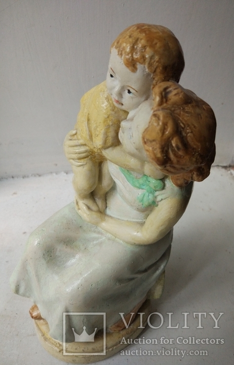 Статуетка "Мати і син", 24 см, гіпс, фото №4