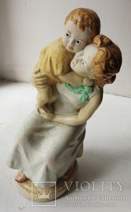 Статуетка "Мати і син", 24 см, гіпс, фото №2