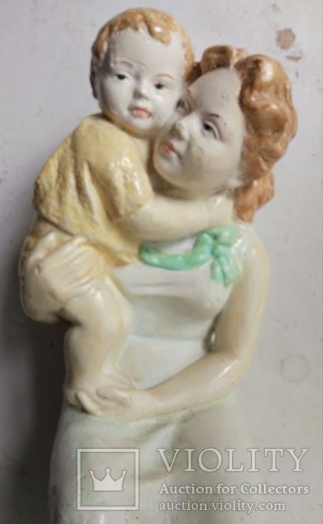 Статуетка "Мати і син", 24 см, гіпс, фото №10