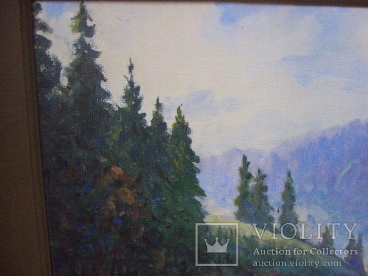 Картина пейзаж Поликаровских Илья холст, масло в раме, фото №8