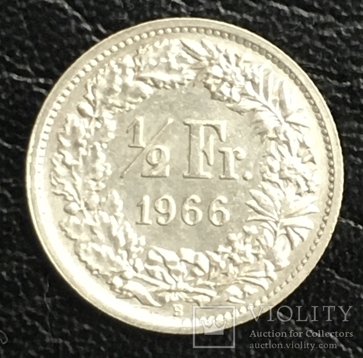 Швейцария ½ франка, 1966 год, фото №3