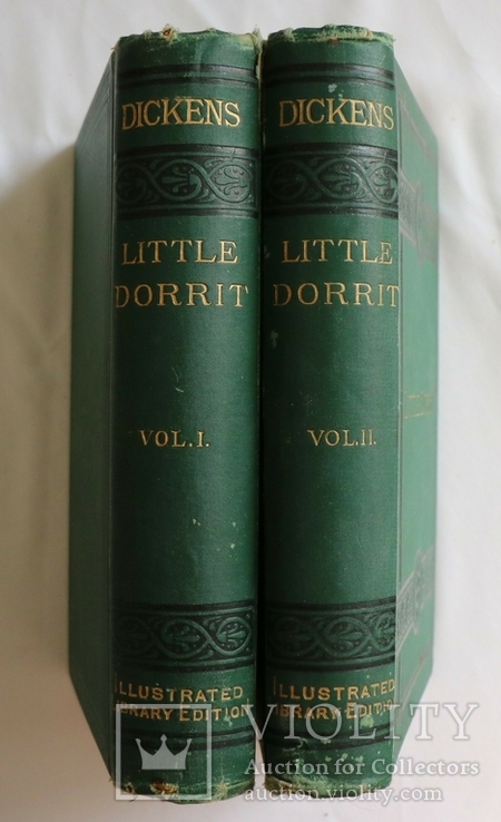 Чарлз Дикенс, "Little Dorrit", 2 тт. (Лондон, 1891). З хрестоматійними ілюстраціями Фіза, фото №2