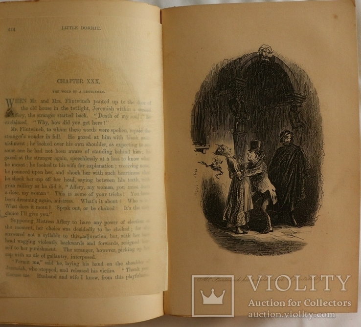 Чарлз Дикенс, "Little Dorrit", 2 тт. (Лондон, 1891). З хрестоматійними ілюстраціями Фіза, фото №9