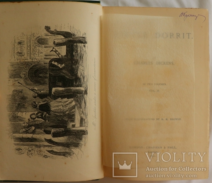 Чарлз Дикенс, "Little Dorrit", 2 тт. (Лондон, 1891). З хрестоматійними ілюстраціями Фіза, фото №10