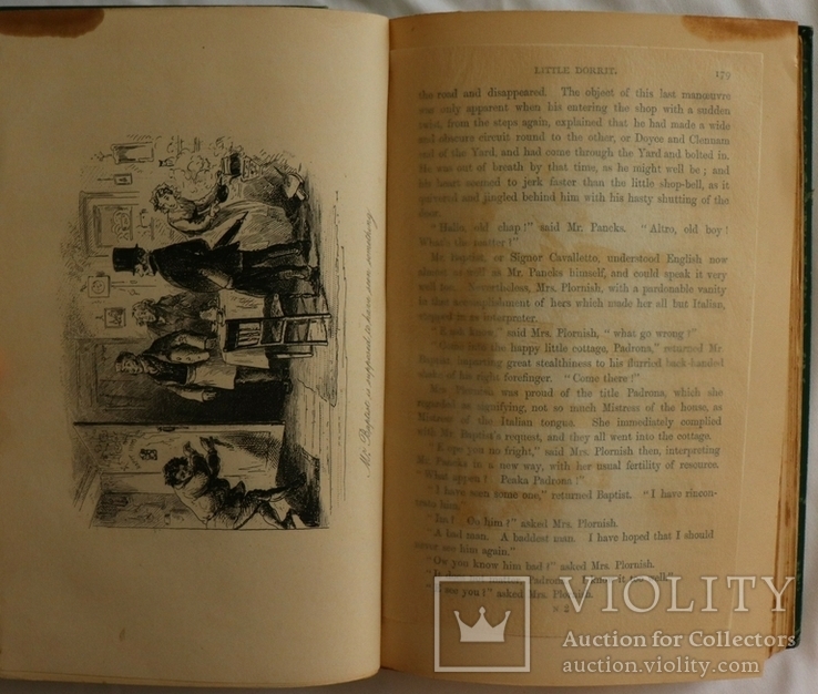 Чарлз Дикенс, "Little Dorrit", 2 тт. (Лондон, 1891). З хрестоматійними ілюстраціями Фіза, фото №12