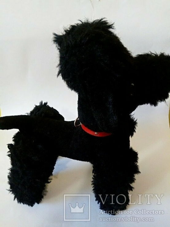 Ризеншнауцер большая собака солома 45см винтаж игрушка ГДР, фото №5