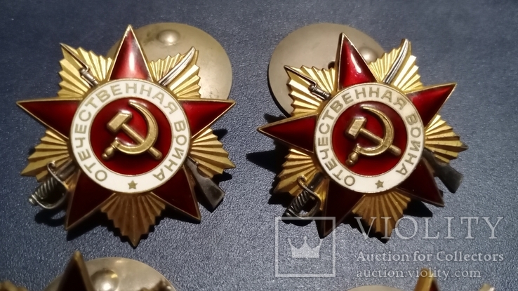 Орден Отечественной войны 1 ст. и 2 ст. 4 штуки, фото №6