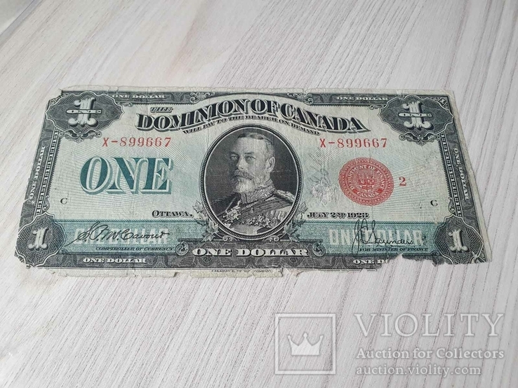 Канада 1 доллар 1923 года, фото №3