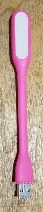 USB Лампа розовая (для powerbank, notebook), фото №4
