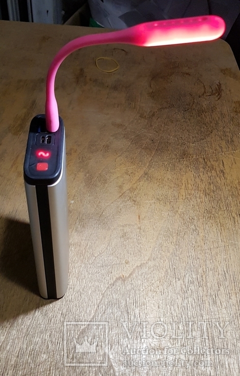 USB Лампа розовая (для powerbank, notebook), фото №6