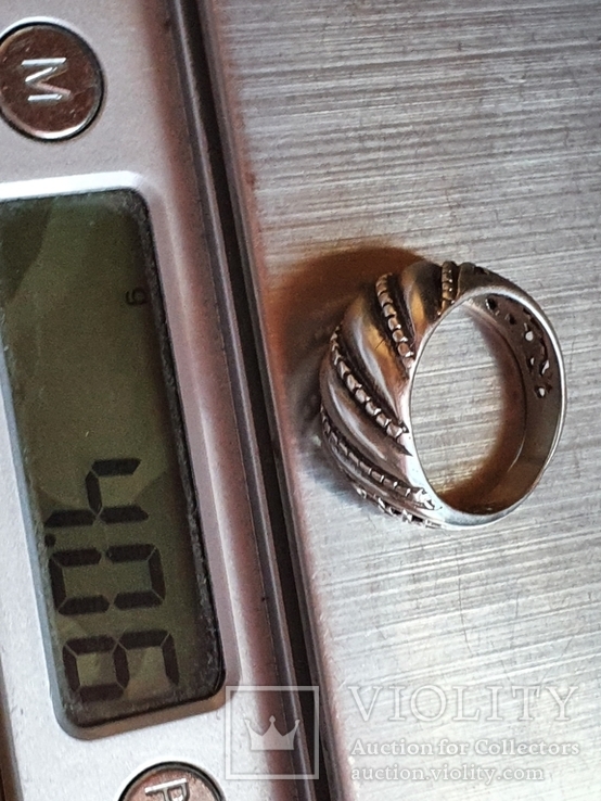 Кольцо серебро 925 проба. Размер 17.5, фото №7