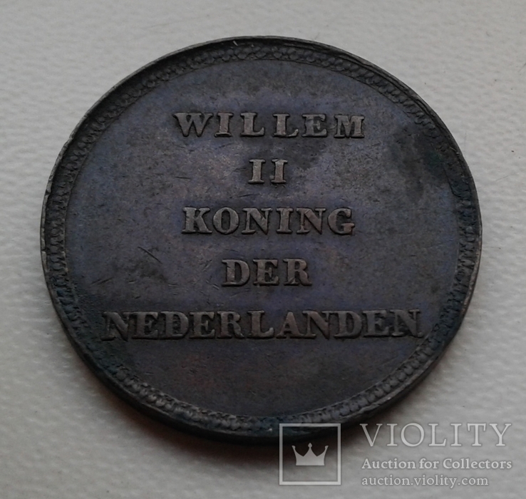 Нидерланды. коронационная медаль WILLEM II. 1840г., фото №4