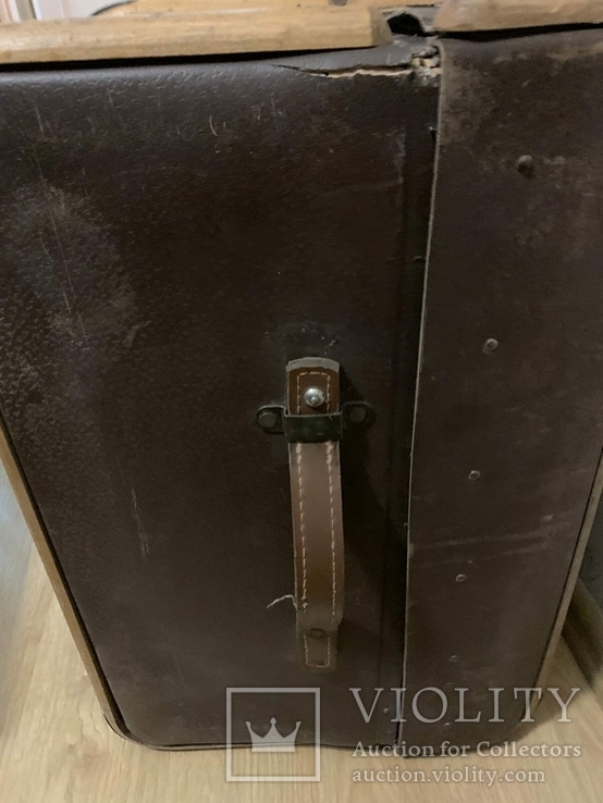 Каретный чемодан "ADASTRA" (Германия), большой кожанный, фото №3
