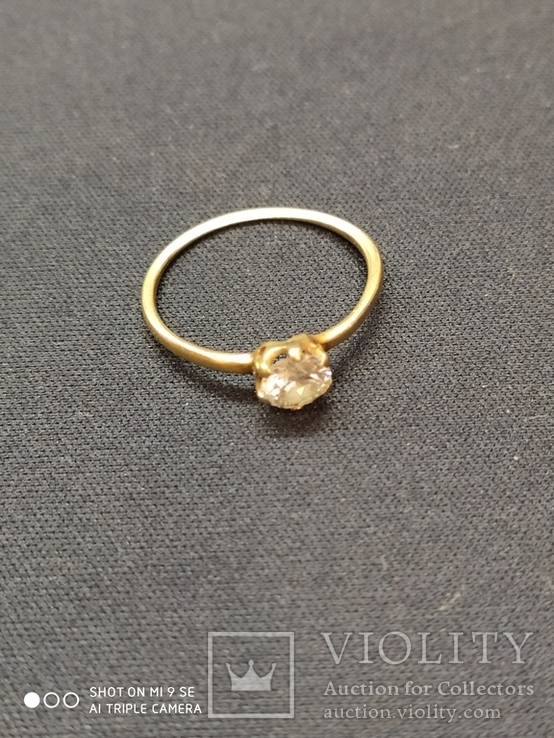 Кольцо з діамантом 0,5 карат., фото №2