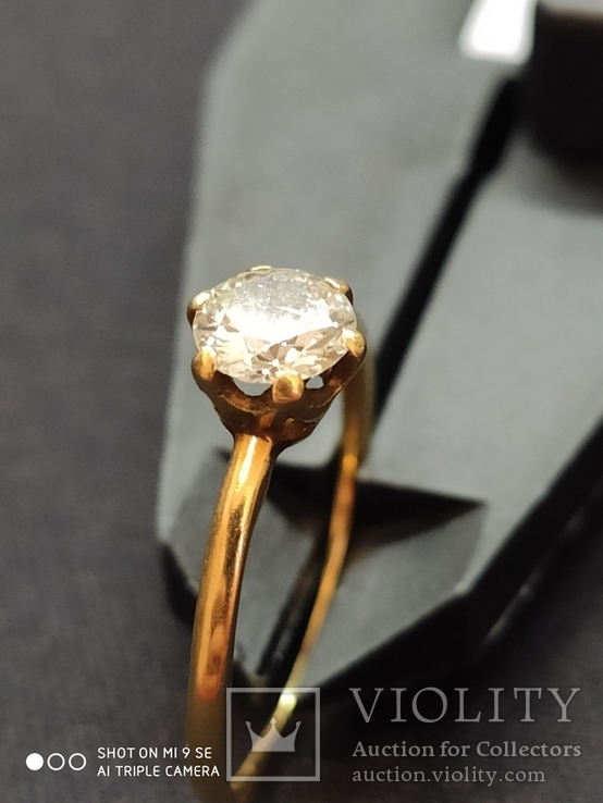 Кольцо з діамантом 0,5 карат., фото №8