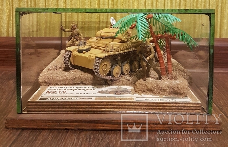 Panzer Kampfwagen II Ausf. F/G в стеклянном кофре, numer zdjęcia 3