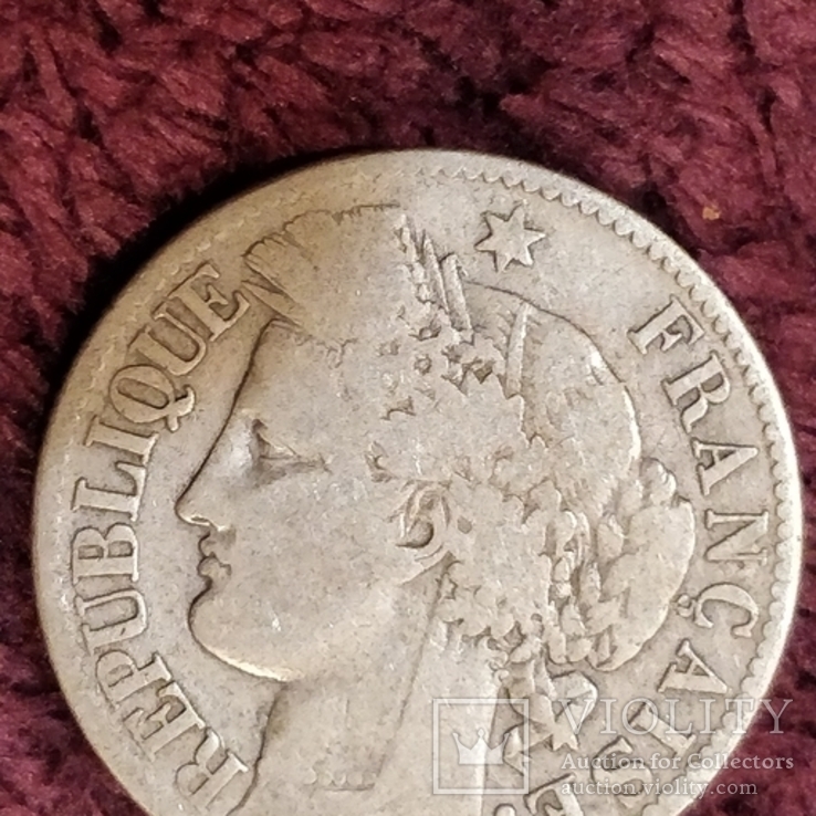 2 франка 1871г., фото №3