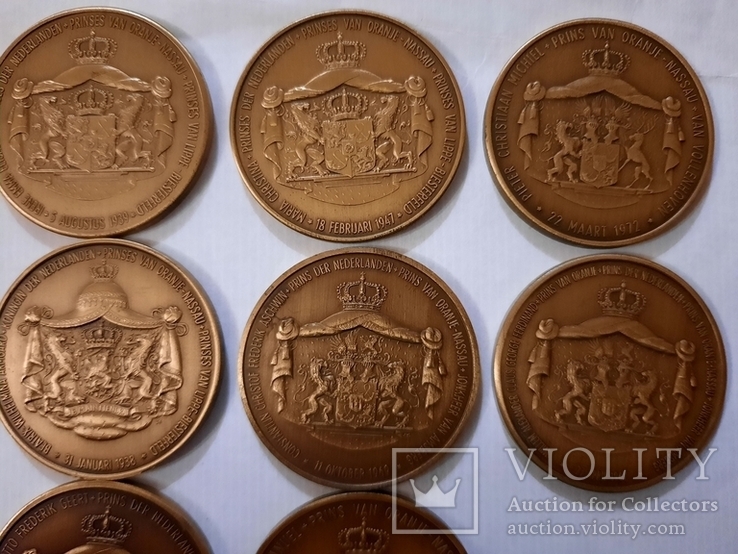 Набор медалей Нидерланды 1911 - 1975 ( 14шт в лоте), фото №7