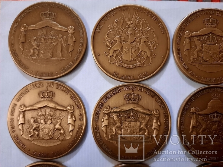 Набор медалей Нидерланды 1911 - 1975 ( 14шт в лоте), фото №9
