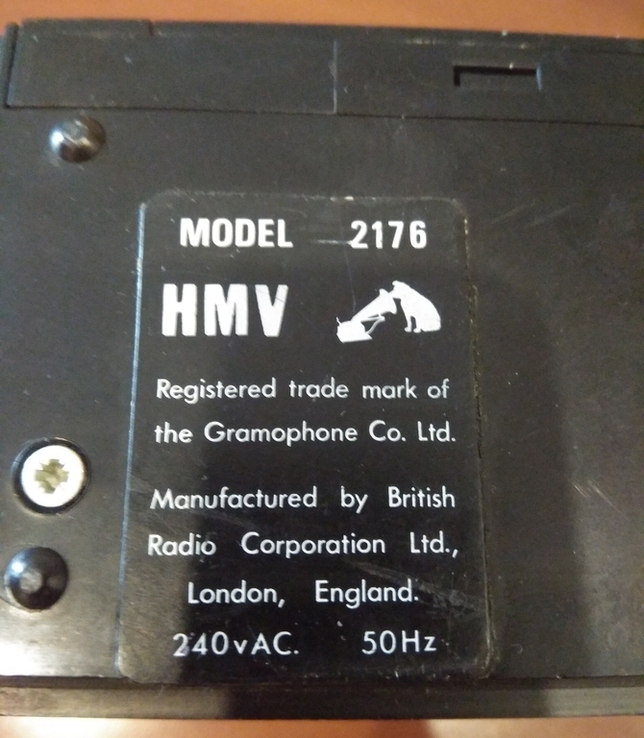 Ретро - FM приемник HMV 2176, фото №4