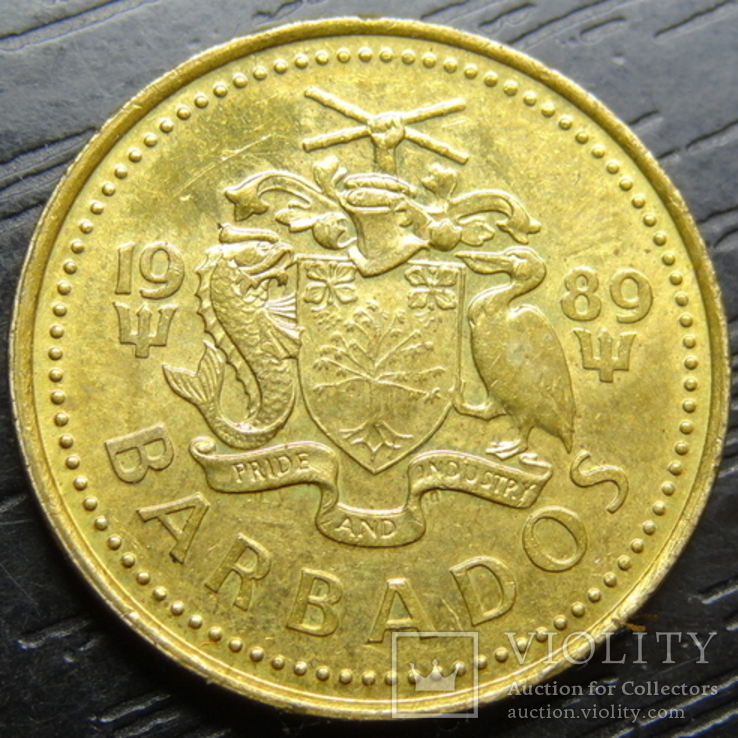 5 центів Барбадос 1989, фото №3