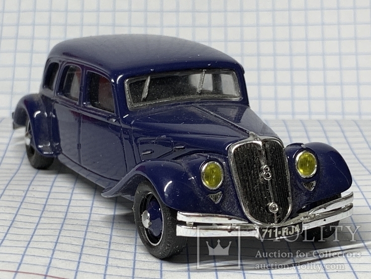 Norev 1/43 - Citroën Traction 22CV Roadster 1934 - Bleue - Miniature De Collection