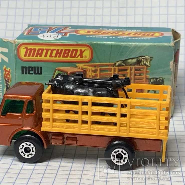 Matchbox Cattle Truck Made in England, фото №5