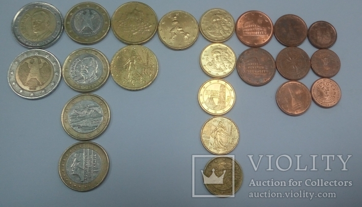 Євро монети. оборотні, фото №4