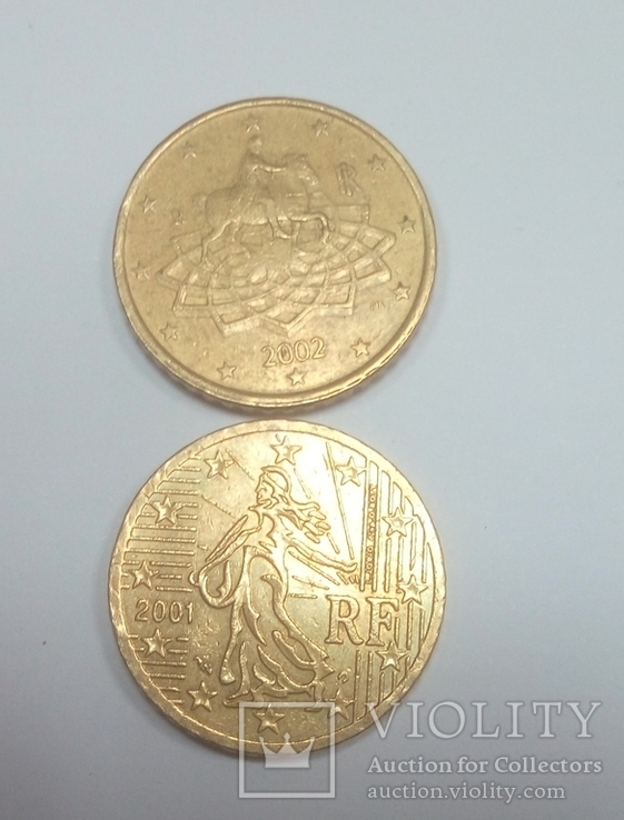 Євро монети. оборотні, фото №7