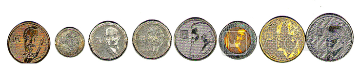 Израиль - полный набор портретных монет деятелей Израиля